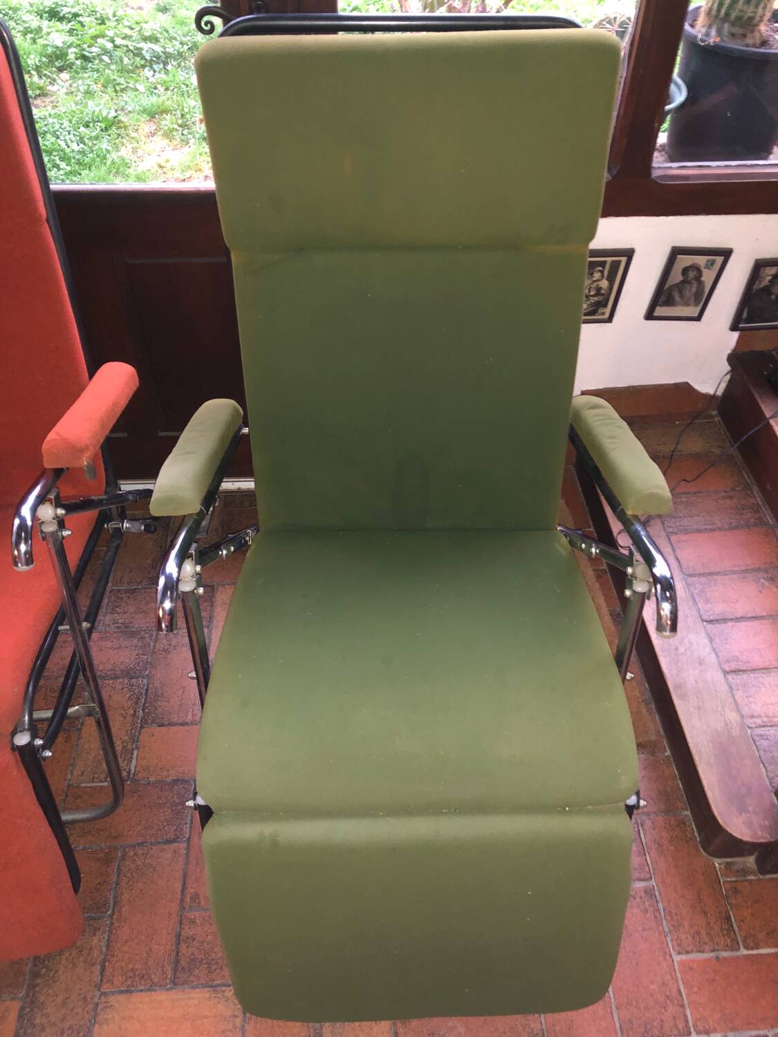 Pair of vintage Pierson reclining armchairs