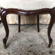 Louis XV style chair in cherry wood and fabric