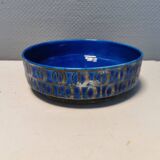 Italian ceramic bowl in blue crackle glaze by Fratelli Fanciullacci and Alvino Bagni.