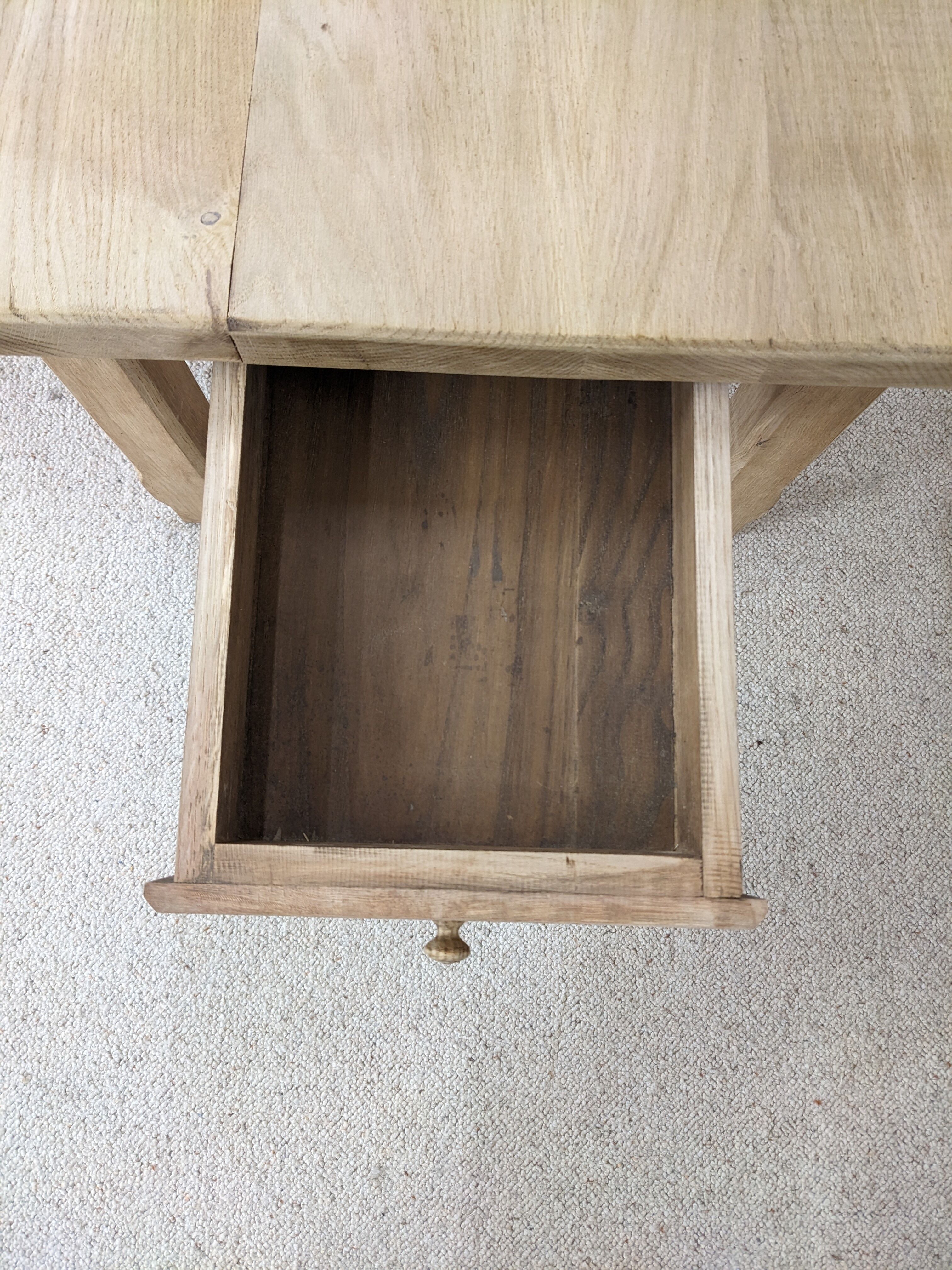 Solid oak farmhouse table