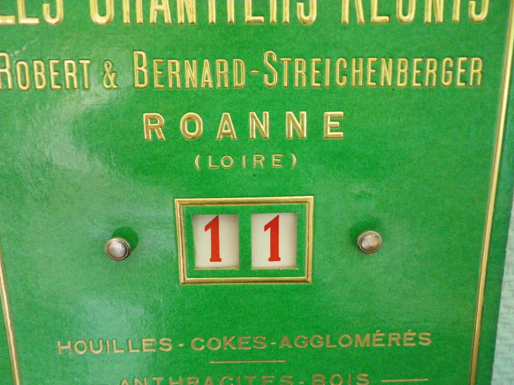 Advertising poster "the reunis chantiers" by the designer ets Bouche & Valletton 1958