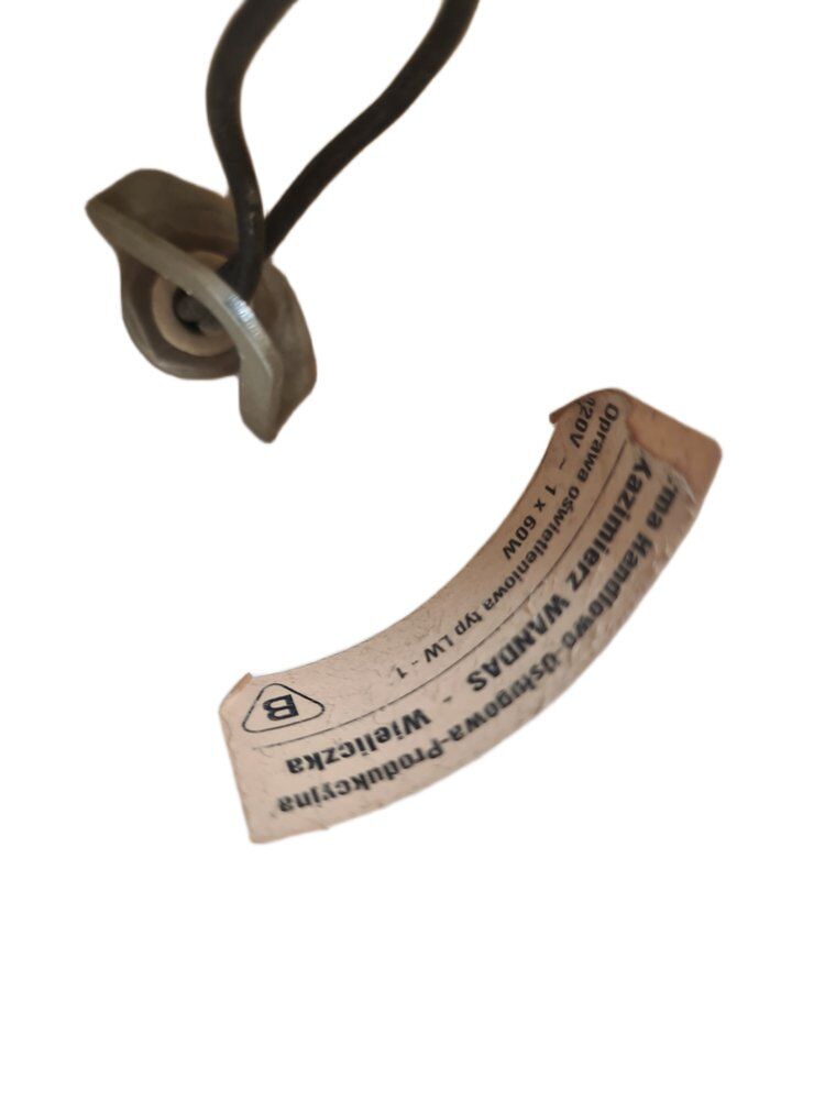 Vintage communist pendant lamp, Poland, 1970s