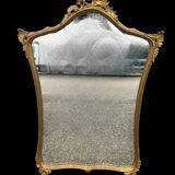old gilded wooden mirror