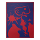 Joan miro: man with a red sun - original signed linocut
