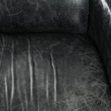 Amazing and unique cowhide aviator design bench, 2-seater