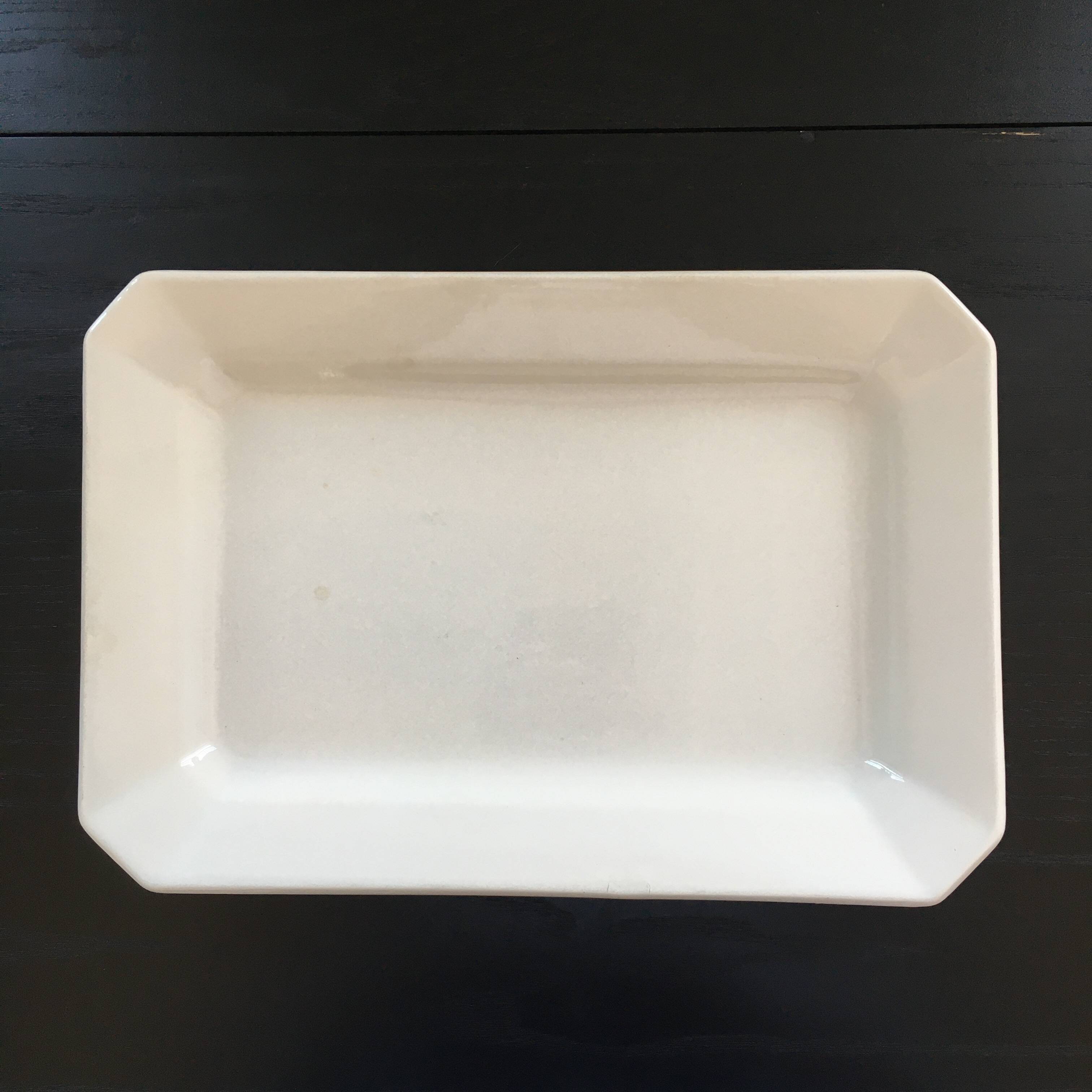 Large classic white dish