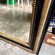 Miroir classique en bois et stuc noir et doré 85 x 63 cm