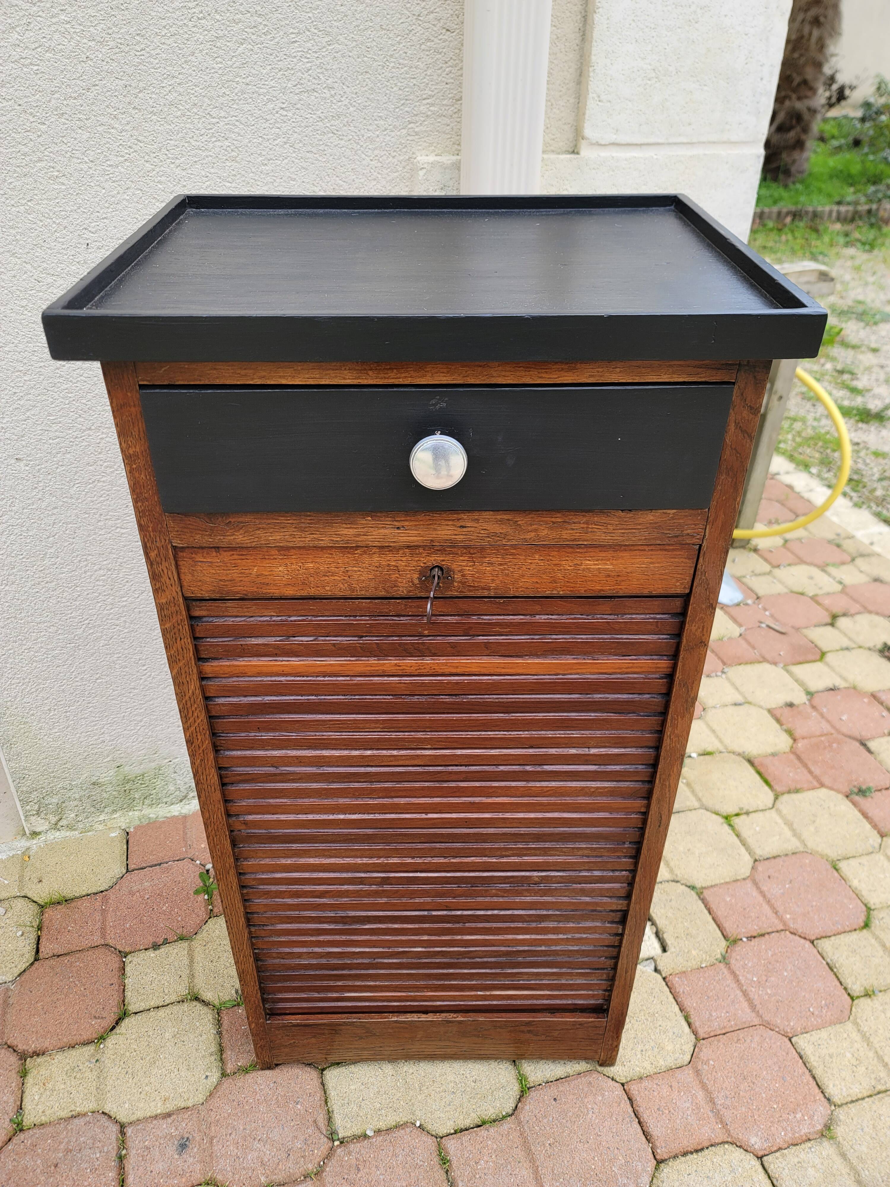 Vintage curtain binder cabinet