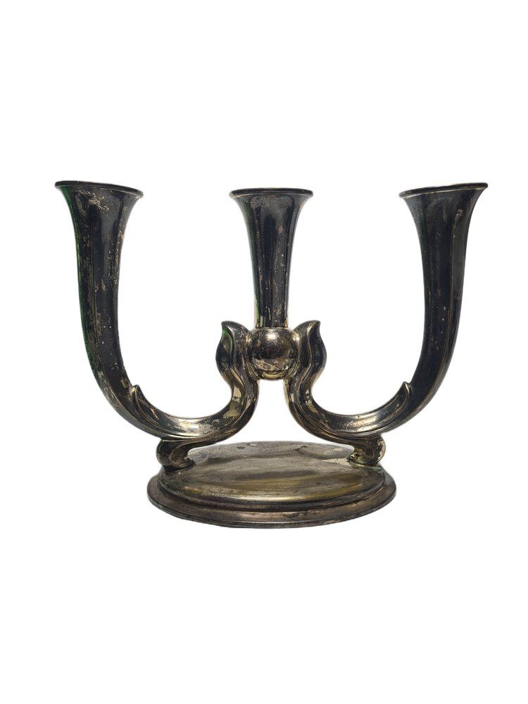 Art Deco three-armed candleholder, Germany, 1950s