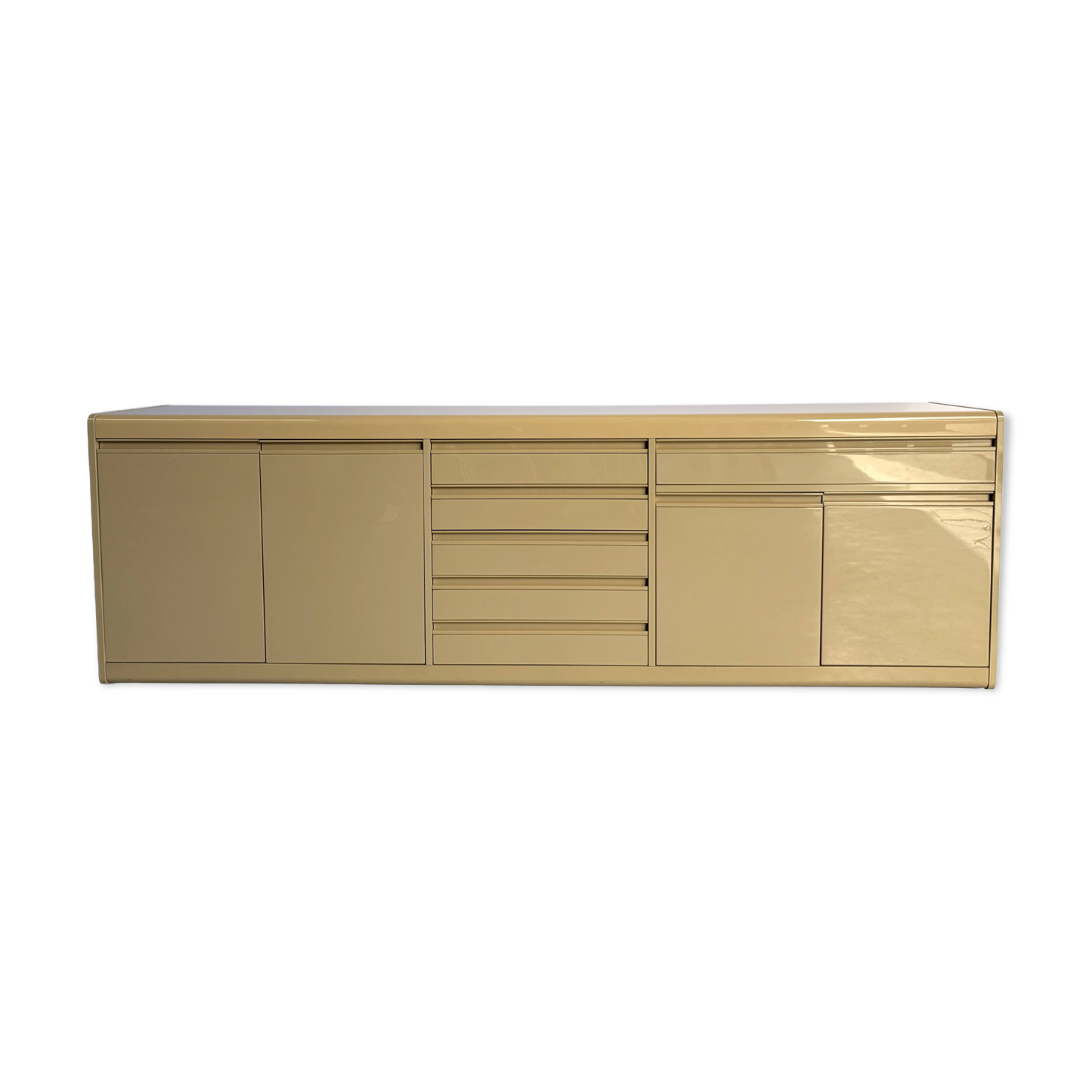 Vintage lacquered credenza, 1980s