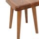Pierre Chapo. Pair of stools in natural blond elm. 1970s.