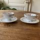 Set 2 coffee cups and saucers - Zeh Scherzer - vintage, old