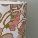 Vintage French ceramic table lamp with custom lampshade.