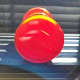 Scandinavische glazen hooped vaas Per Lütken voor Holmegaard, Denmark, 1950