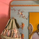 Large vintage entrance wardrobe, wall-mounted coat rack with mirror and p