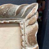 Dry pastels on paper “woman knitting on the beach”