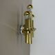 rare Brass tube "TORCH" Wall Light sconce by GAETANO SCIOLARI, Italy 1970s