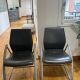 Set of two visitor office chairs