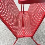 Red metal magazines holder 50s