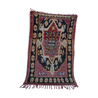 Tapis vintage marocain berbère artisanal 117x82cm