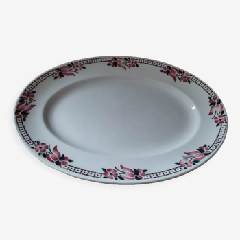 Plat ovale porcelaine St Amand Cabourg