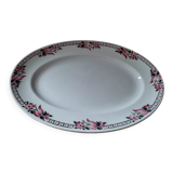 Plat ovale porcelaine St Amand Cabourg