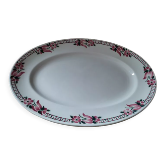 Plat ovale porcelaine St Amand Cabourg