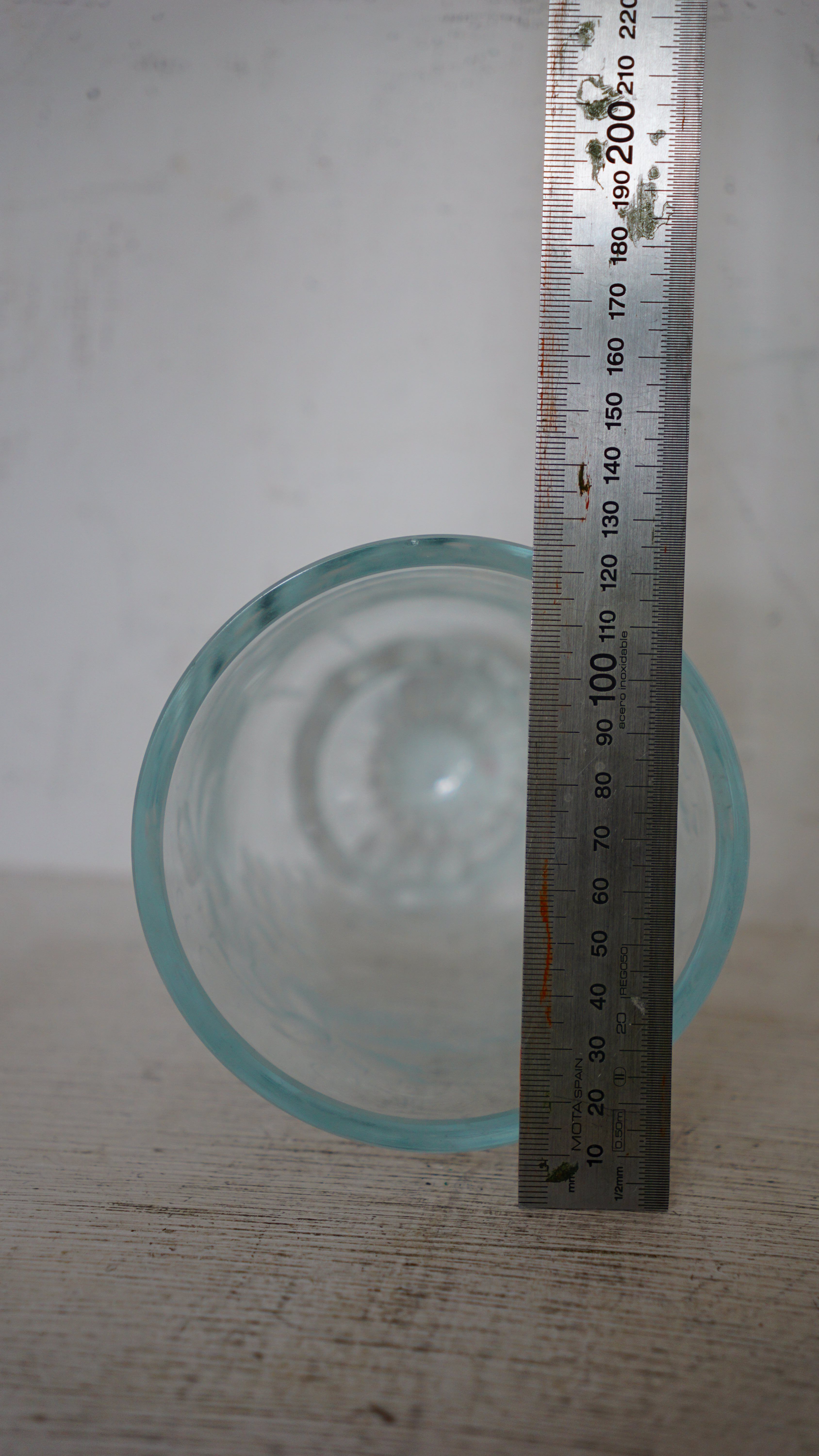 Art deco engraved glass vase