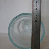 Art deco engraved glass vase
