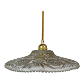 Suspension lampshade vintag in worked glass