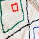 Off-white Moroccan rug with geometric patterns, 250cm x 150cm