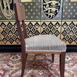 Set of 6 Art Deco chairs - 1950 in mahogany