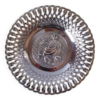 Silver-plated fruit bowl.