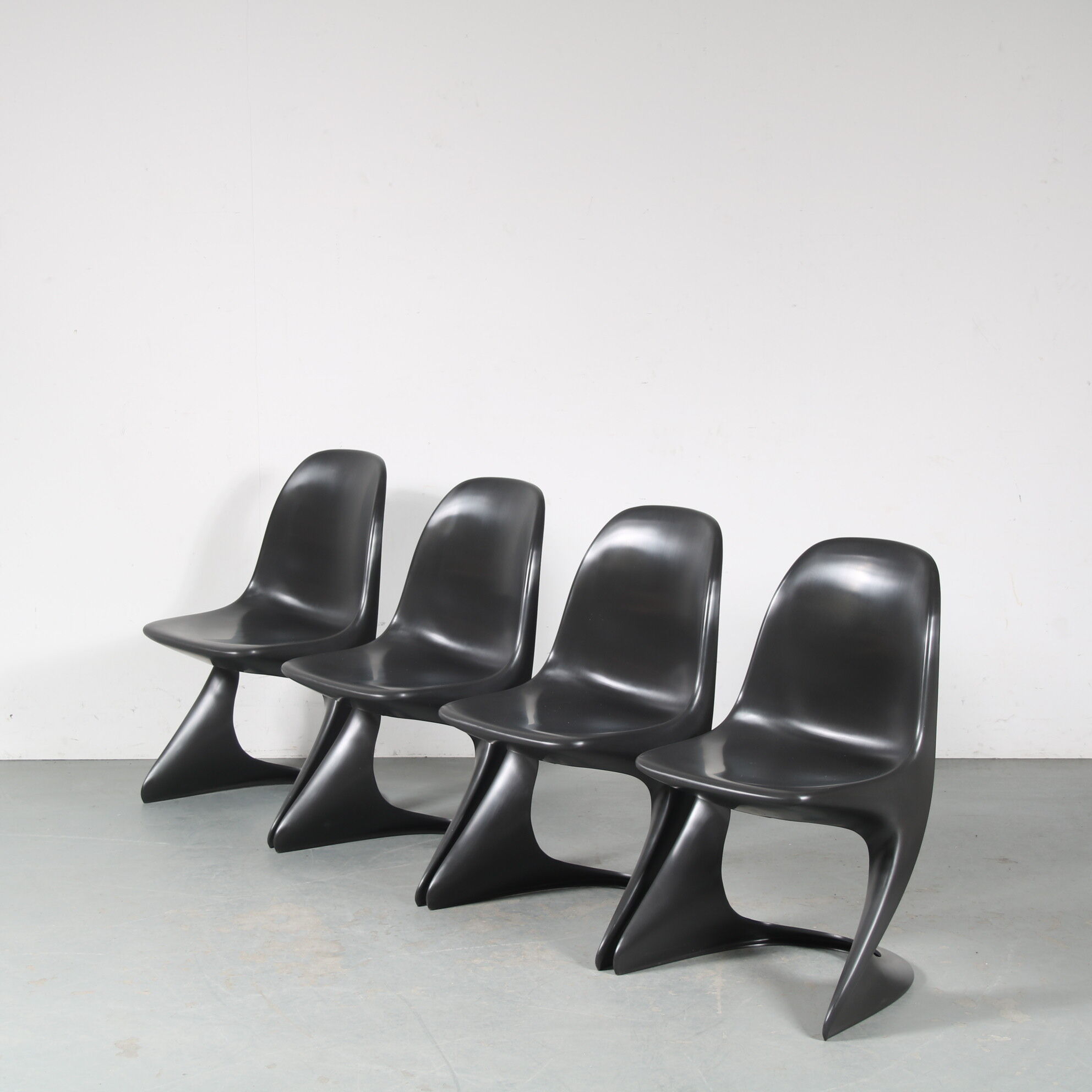 Black “Casalino” chair from the 2000s by Alexander Begge for Casala, Germany – Large Stock!