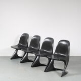 Black “Casalino” chair from the 2000s by Alexander Begge for Casala, Germany – Large Stock!