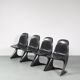 Chaise noire « Casalino » des années 2000 par Alexander Begge pour Casala, Allemagne – Large Stock!