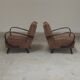Paire de fauteuils art déco type C par Jindrich Halabala