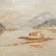 Vintage painting, oil on panel signed J. Arnaud