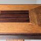 Art Deco pedestal column in wood with geometric marquetry, France, 1920s