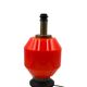 Space Age orange glass table lamp base, Italy 1960s