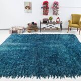 Long hairy bohemian kilim rug,268x325cm