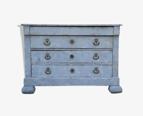 Lot Bufet d'office and Commode Empire