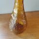 Italian vintage dented amber decanter