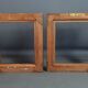 Pair old frames gilded wood gold leaf 26,5x23 cm, foliage 20,5x17 cm SB
