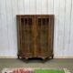English walnut display cabinet, 1950s