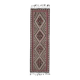 1970s Vintage Turkish Oushak Handmade Wool Cotton Pink Runner Rug 83x276