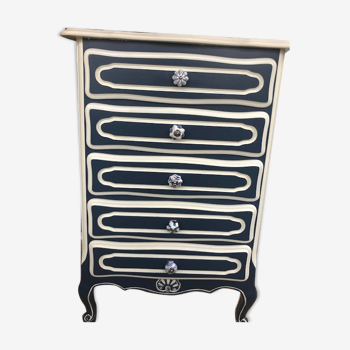 Commode bleue