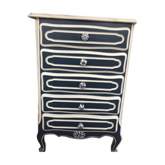 Blue chest of drawers