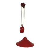 Suspension monte et baisse métal rouge