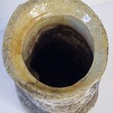 Enamelled ceramic roll vase